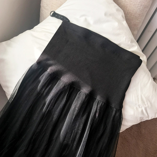 Модерна пола за бременни с висока талия нов модел