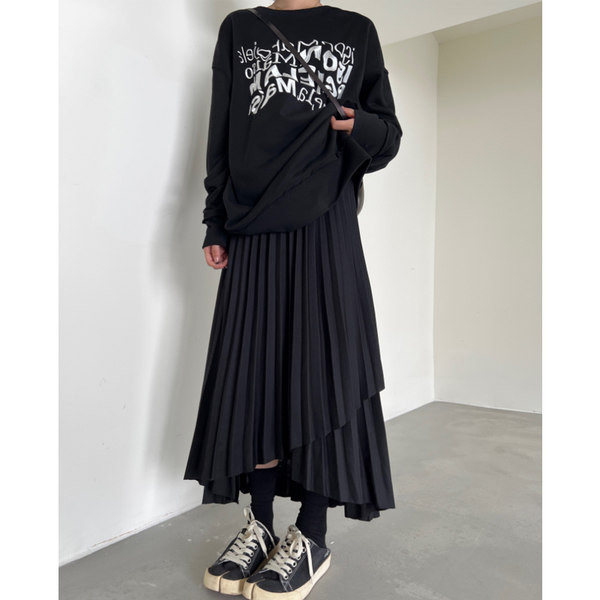 Дамска модерна плисирана пола 