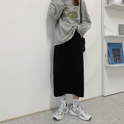 Ежедневна дамска пола с висока талия за бременни