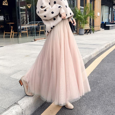 Ежедневна дамска пола за бременни с висока талия