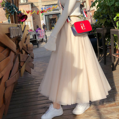 Ежедневна дамска пола за бременни с висока талия