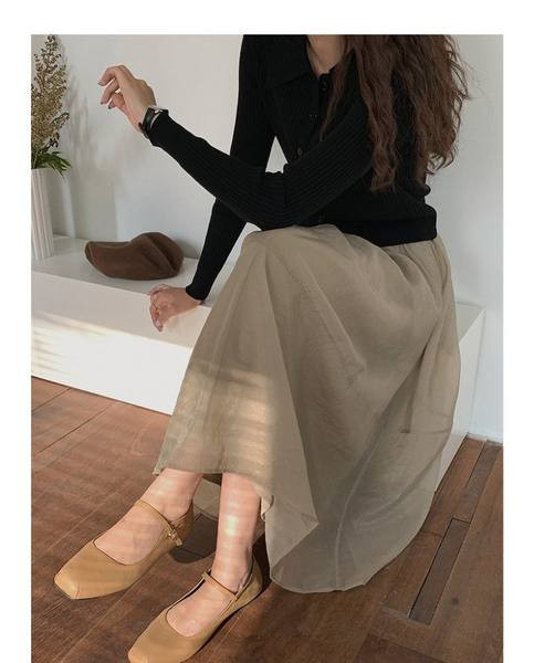 Дамска дълга пола за бременни 