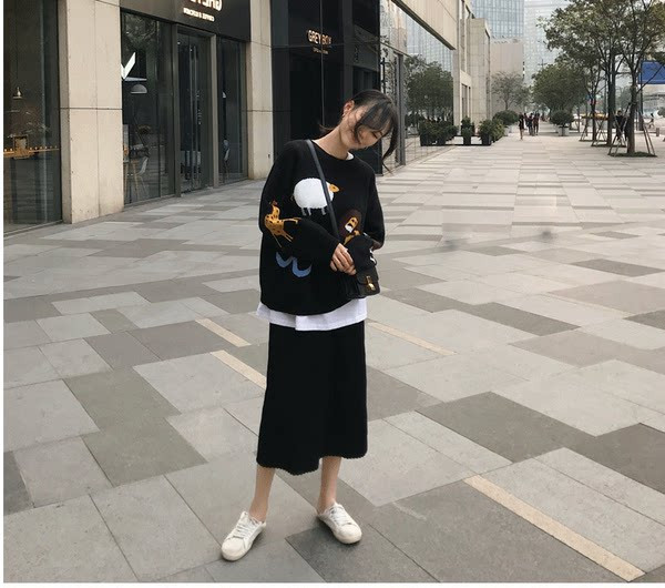 Есенно-зимна плетена пола с висока за бременни