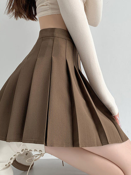 Дамска модерна къса пола в различни цветове 