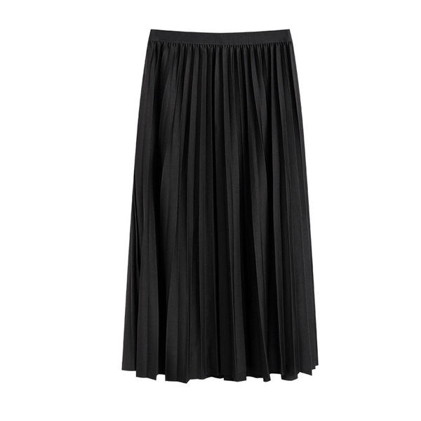 Ženska plisirana trudnička suknja visokog struka