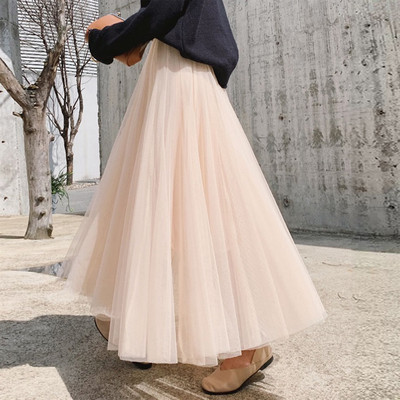 Ежедневна пола за бременни със средна дължина