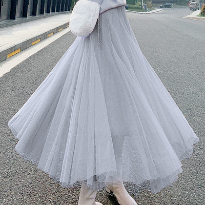 Ежедневна пола за бременни със средна дължина