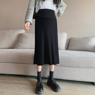 Дамска пола за -  бременни с цепка