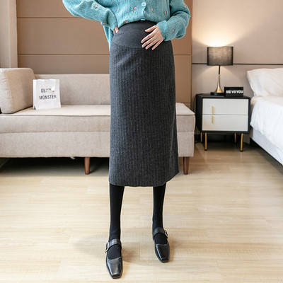 Дамска пола за -  бременни с цепка