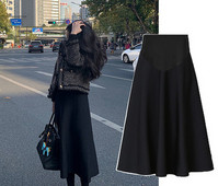 Черна дамска пола за бременни