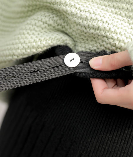 Дамска пола с широк колан за бременни 