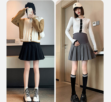 Дамска къса пола -  за бременни 