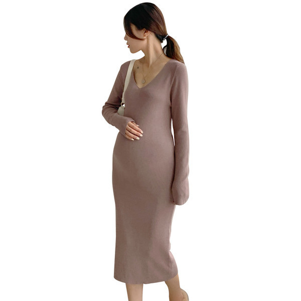 Дамска рокля за бременни в два цвята 