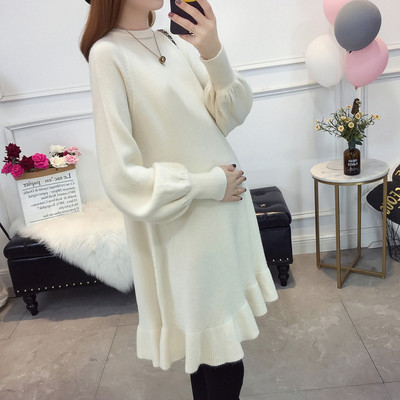 Дамска зимна рокля за бременни