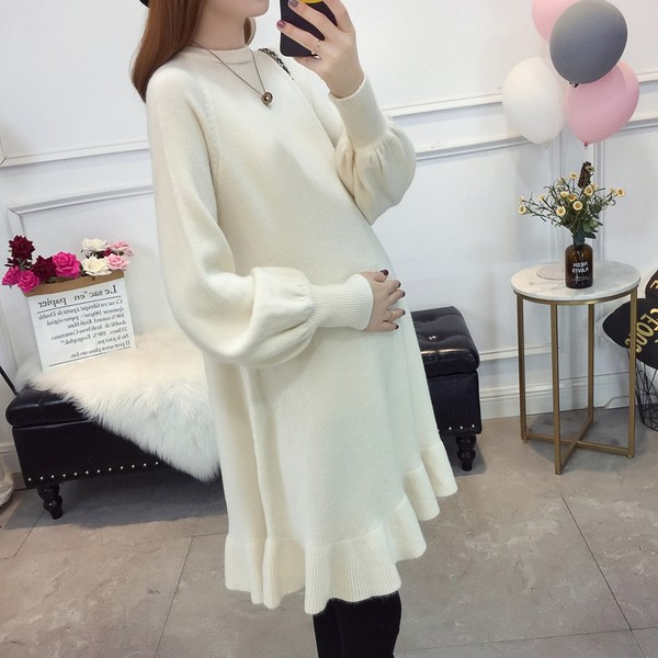 Дамска зимна рокля за бременни 