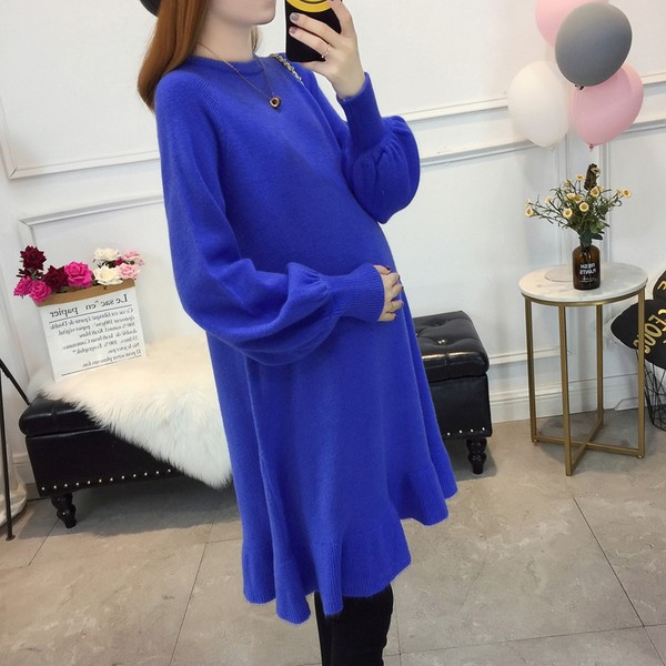 Дамска зимна рокля за бременни 