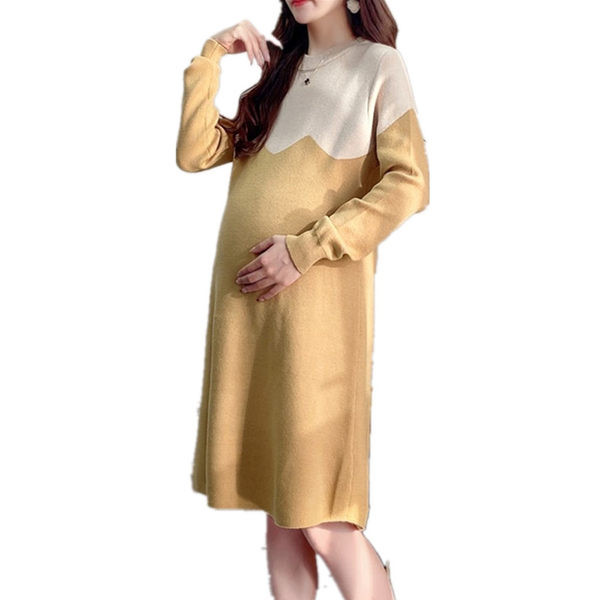 Дамска ежедневна рокля за бременни 