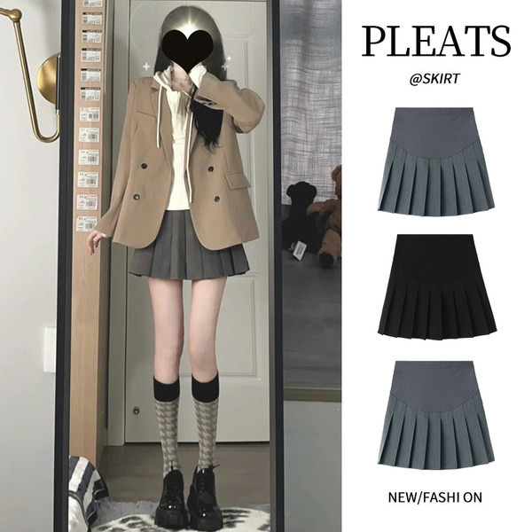 Плисирана дамска - пола за бременни 