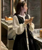 Дамска модерна рокля с копчета за бременни