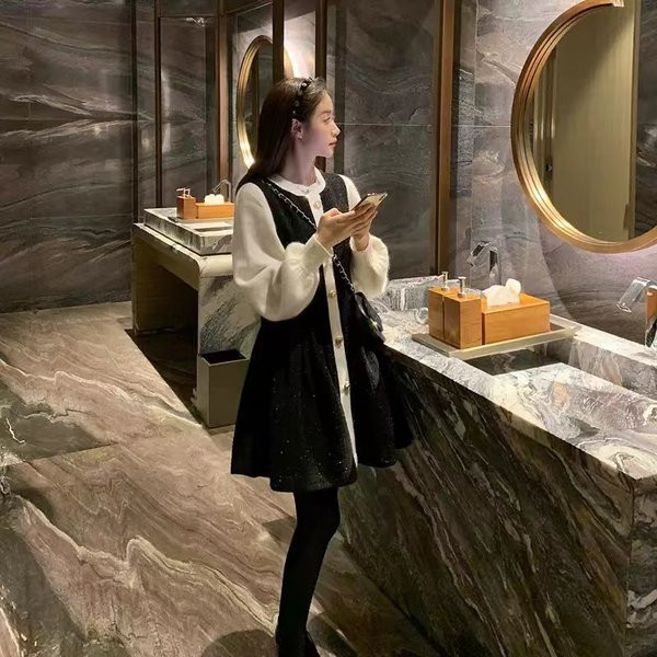 Дамска модерна рокля с копчета за бременни 