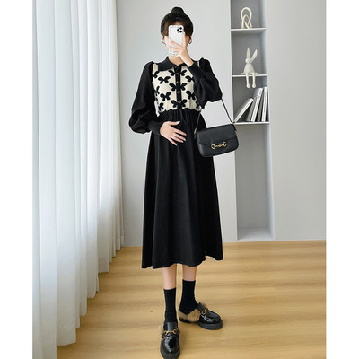 Дамска рокля - с копчета за бременни