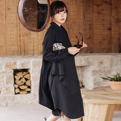 Дамска рокля закопчаване с копчета за бременни