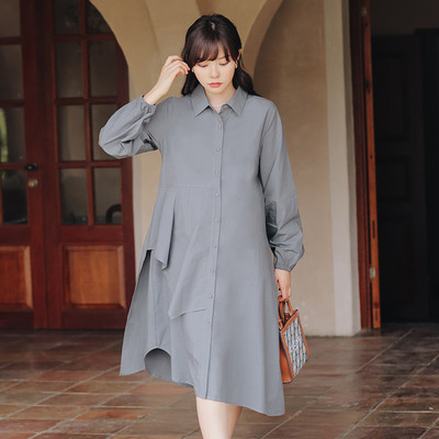 Дамска рокля закопчаване с копчета за бременни