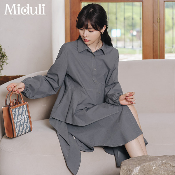 Дамска рокля закопчаване с копчета за бременни 