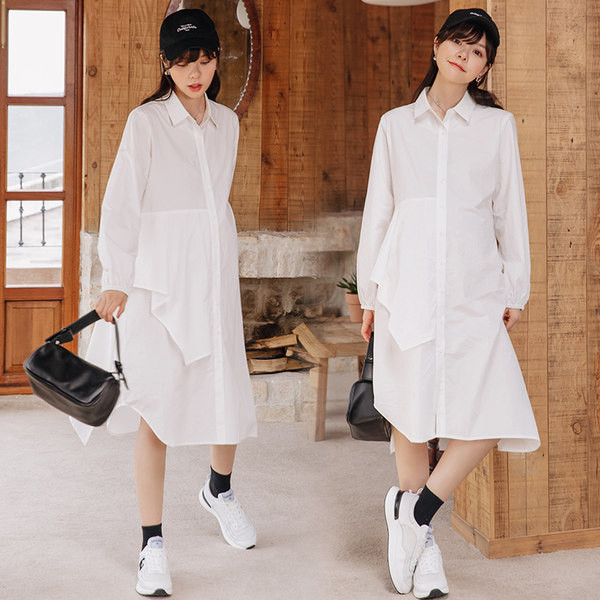 Дамска рокля закопчаване с копчета за бременни 