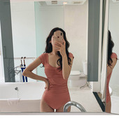 Цял дамски бански за бременни -два цвята