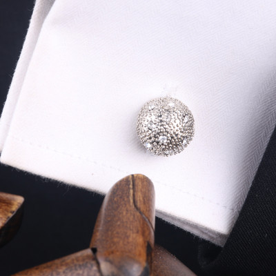 Мъжки ръкавели с цветни камъни