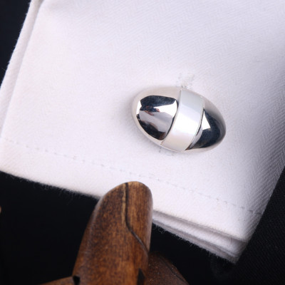 Мъжки ръкавели с цветни камъни