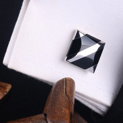 Мъжки ръкавели с цветни камъни