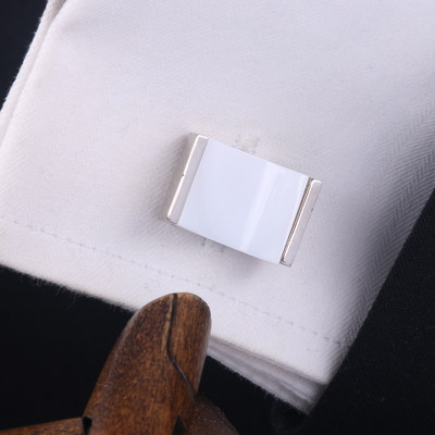 Мъжки ръкавели с цветни камъни