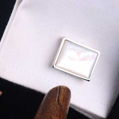 Мъжки ръкавели с цветни камъни