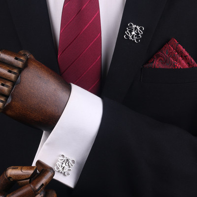 Мъжки ръкавели в златист цвят