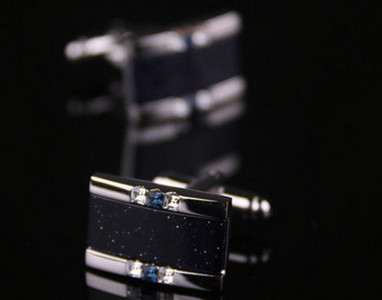 Модерни ръкавели с декоративни камъни -за мъже