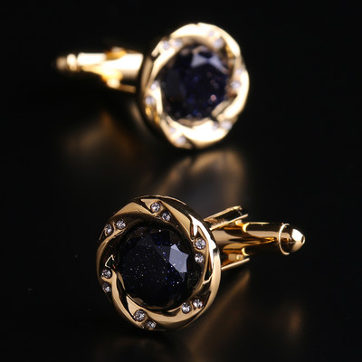 Модерни ръкавели с декоративни камъни -за мъже