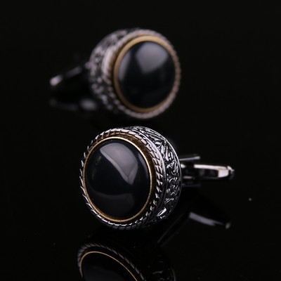 Модерни ръкавели с декоративни камъни -за мъже