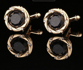 Модерни мъжки ръкавели с камъни -няколко модела