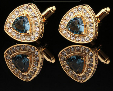 Модерни мъжки ръкавели с камъни -няколко модела