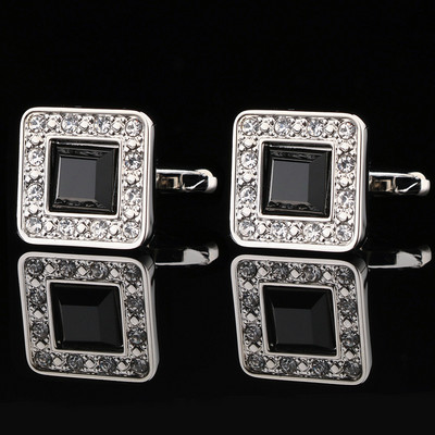 Модерни мъжки ръкавели с камъни -няколко модела