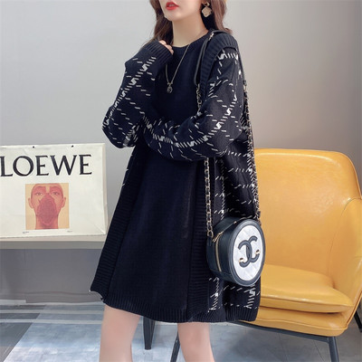 Дамска рокля с колан за бременни 