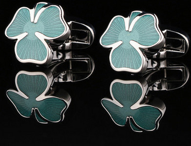 Копчета за ръкавели в формата на детелина за мъже