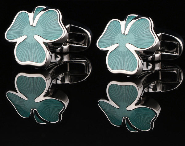 Копчета за ръкавели в формата на детелина за мъже