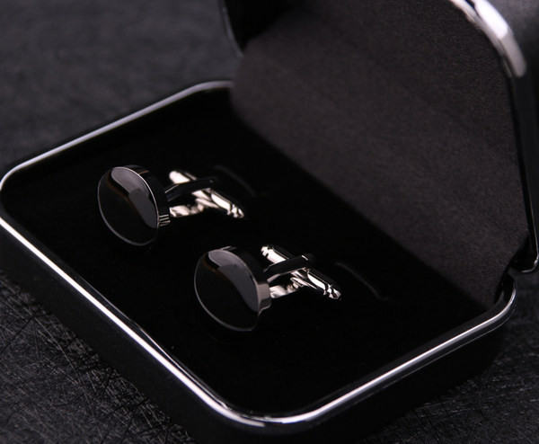 Модерни копчета за ръкавели в кръгла форма за мъже 