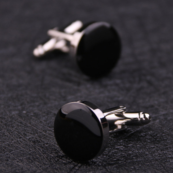 Модерни копчета за ръкавели в кръгла форма за мъже 