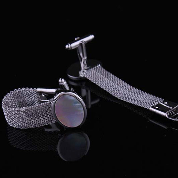 Мъжки копчета за ръкавели с верижка