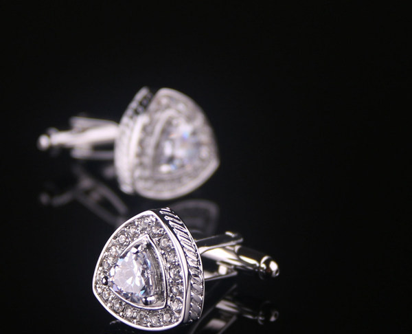 Мъжки модерни ръкавели с камъни 