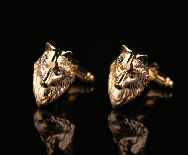 Мъжки ръкавели в златист цвят